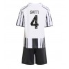 Juventus Federico Gatti #4 Hemmakläder Barn 2025-26 Kortärmad (+ Korta byxor)